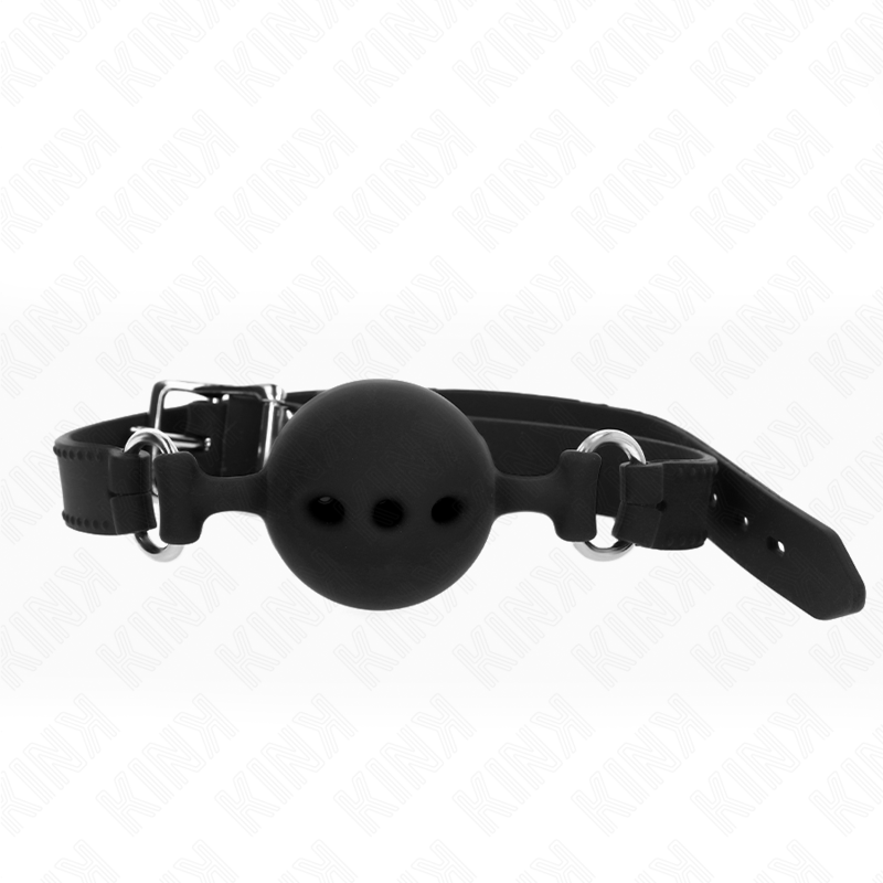 Museruola KINK con sfera in silicone, taglia L, nera