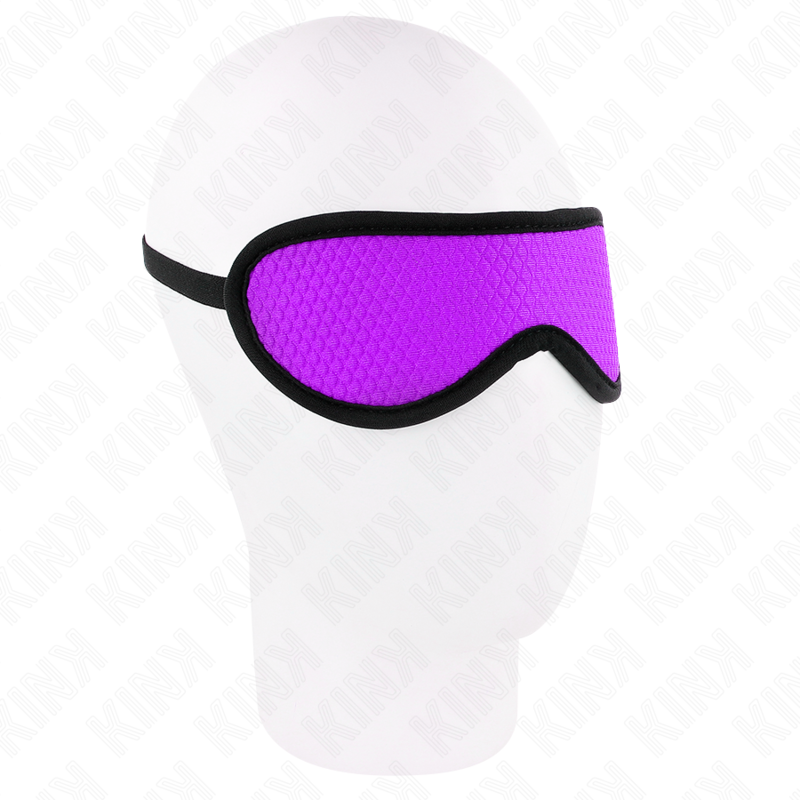 Benda per gli occhi KINK con motivo a squame e bordo viola, 20 x 7 cm
