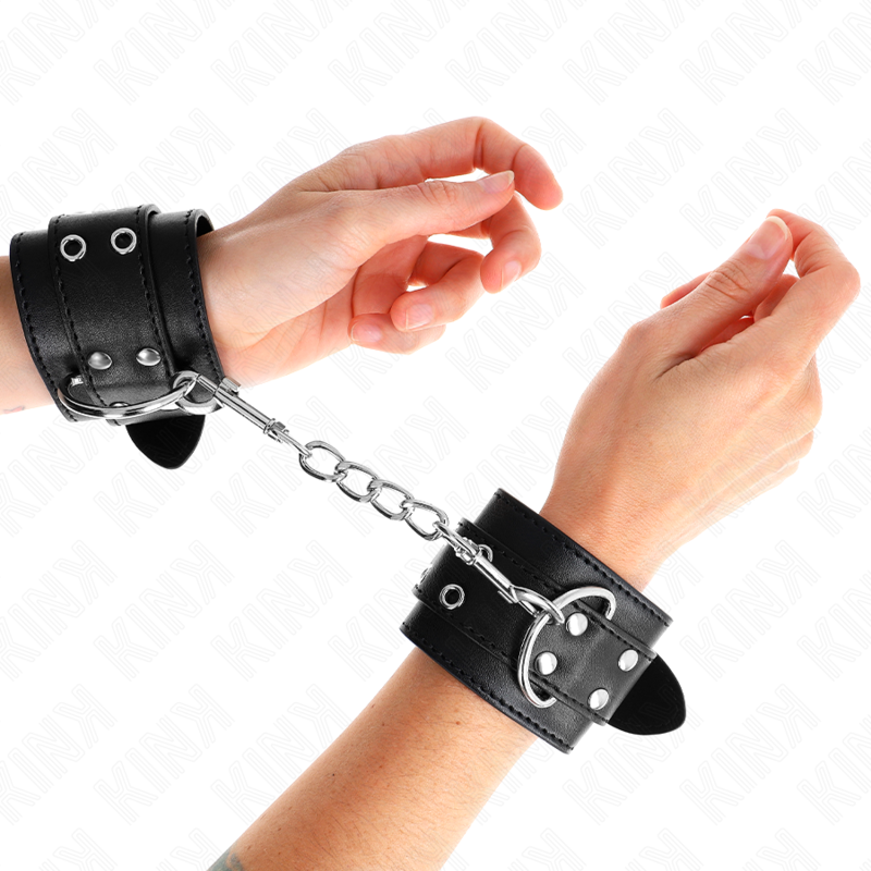 Manette per polsi KINK regolabili con doppia fibbia