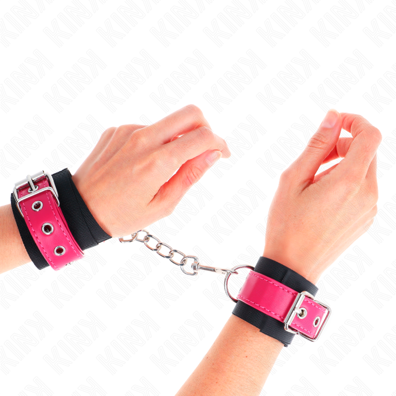 KINK Manette in nylon con dettaglio rosa