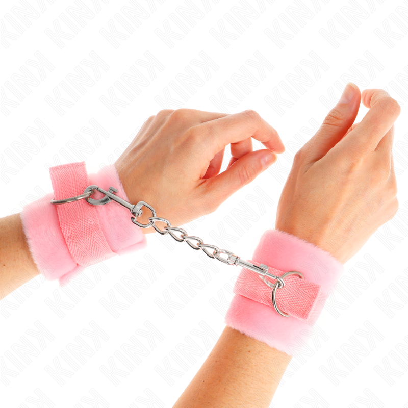 Manette KINK Beginner con pelliccia, rosa, 30 × 7 cm
