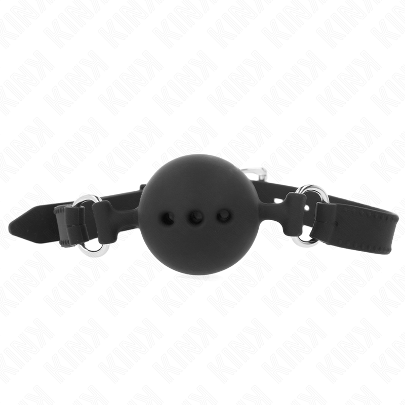 KINK bavaglio a palla in silicone, taglia M, nero