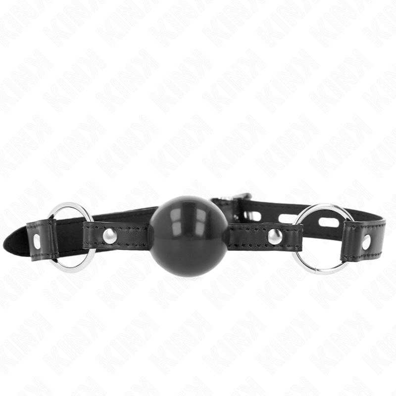 Bavaglio KINK con sfera in TPE, nero