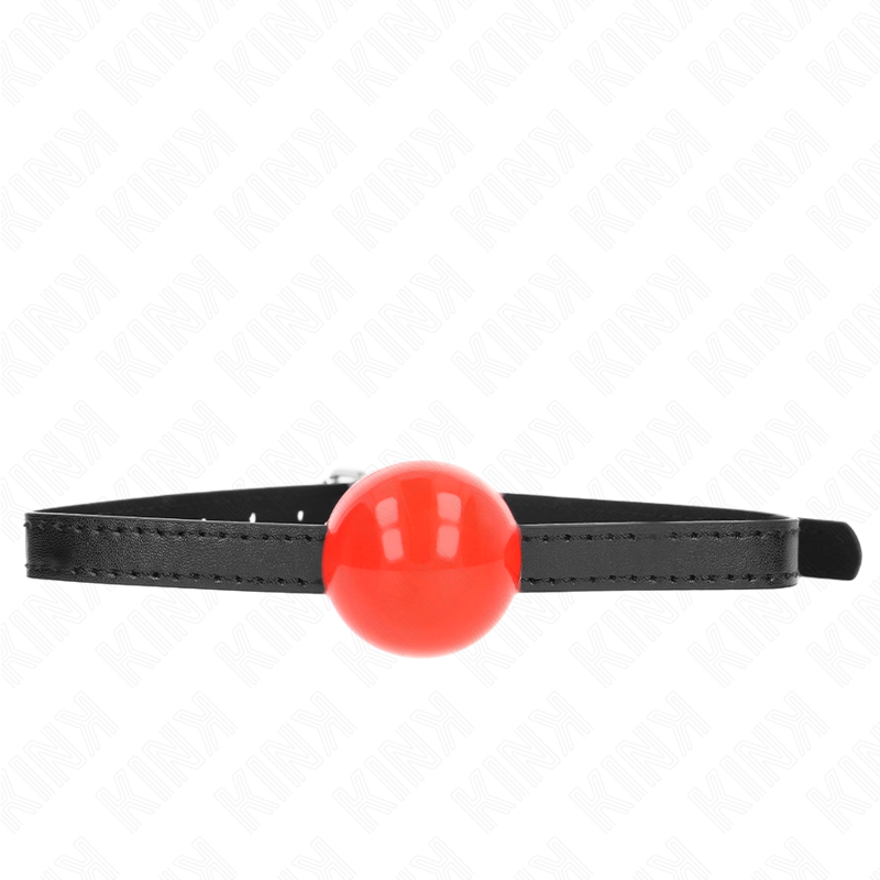 Bavaglio KINK rosso con sfera piena, 4 cm