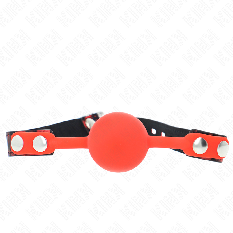 KINK Model 2 bavaglio a sfera in silicone con lucchetto