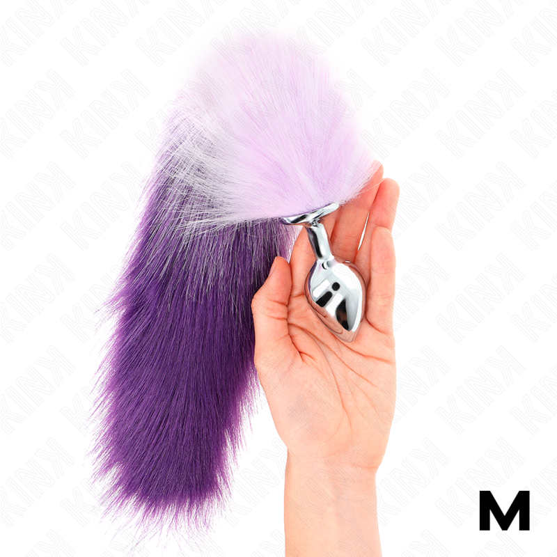 Plug anale KINK con coda, taglia M, viola
