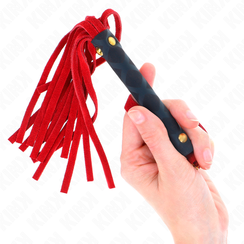 Frustino mini KINK Red Suede, 30 cm