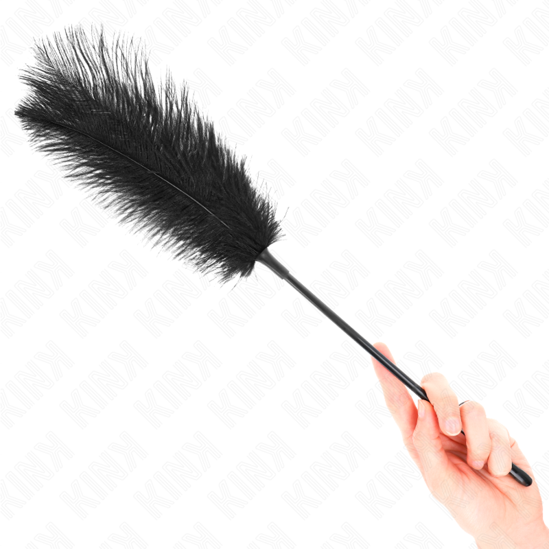 Solleticatore KINK con piume di struzzo, 19 cm