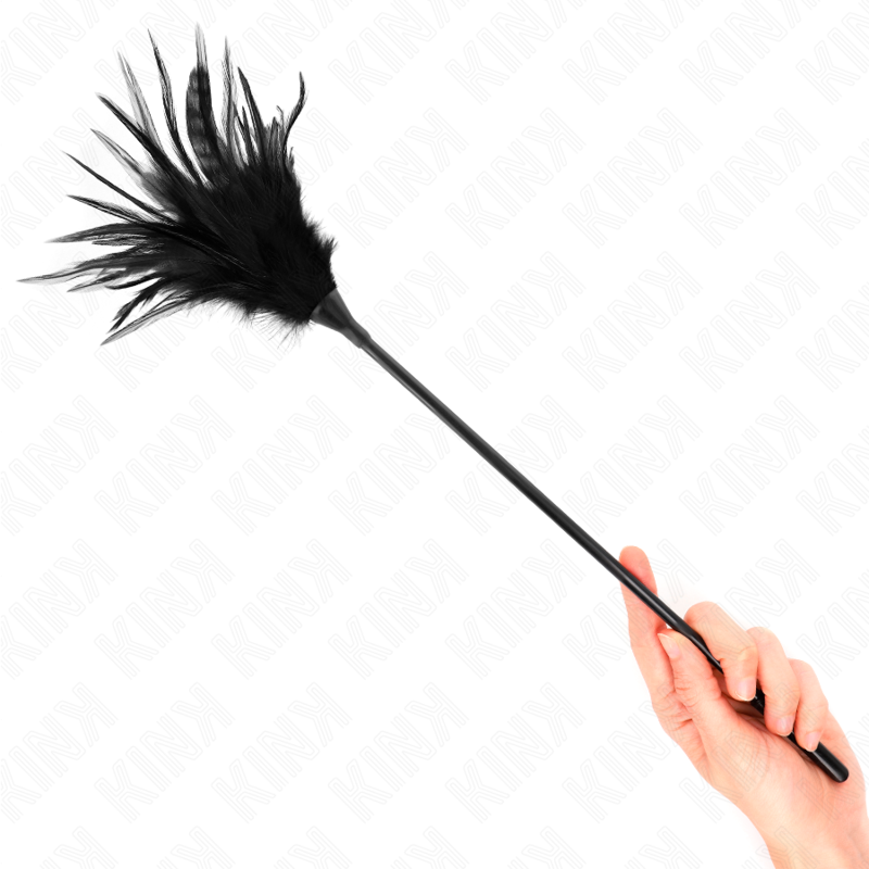 KINK Multiple Black Tickle Feathers piumino solletico 45 cm
