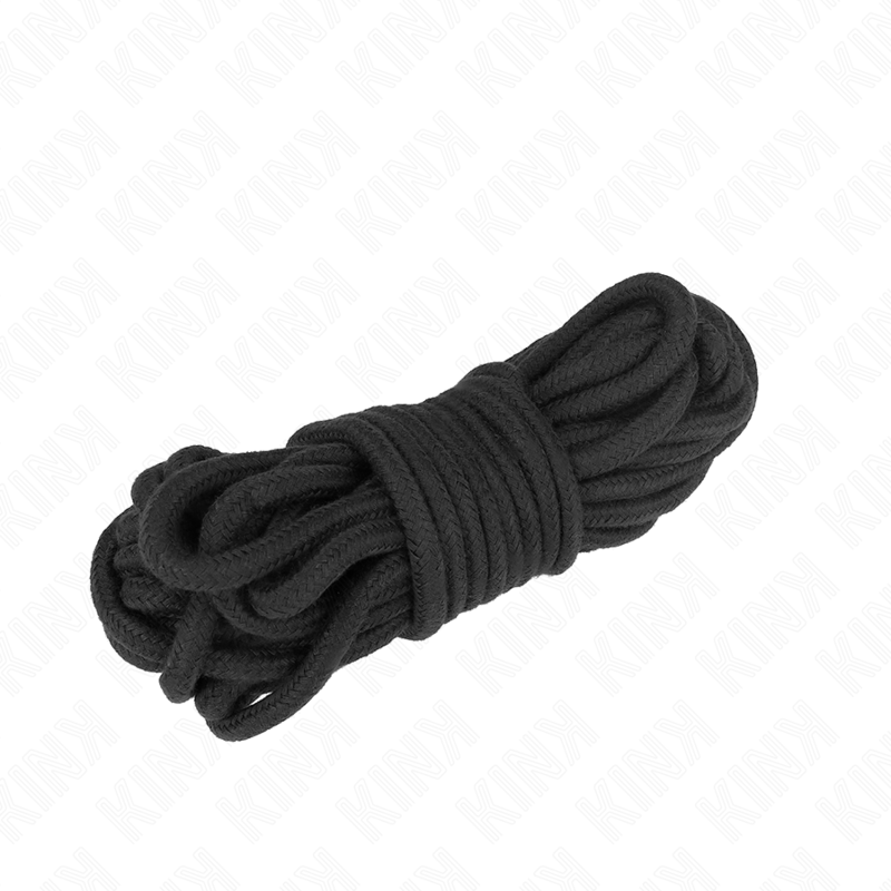 KINK ROPE ARTS corda da bondage in cotone, 5 m, nera