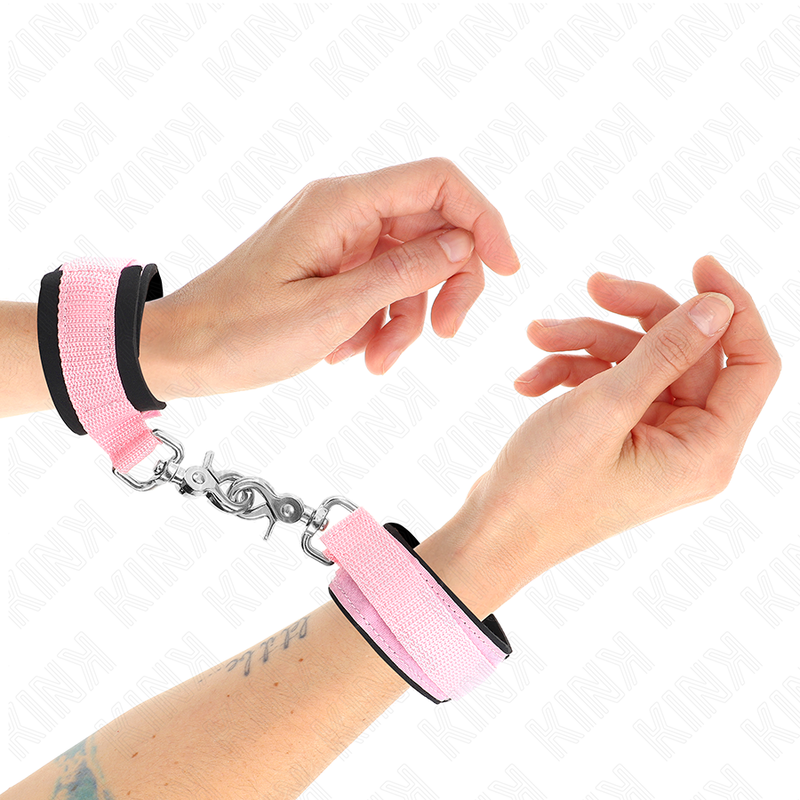 Polsiere regolabili KINK in neoprene, rosa