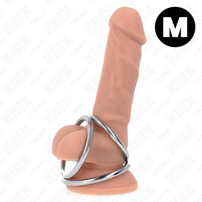 KINK Triple Chrome anello per pene senza vibrazione, modello 2