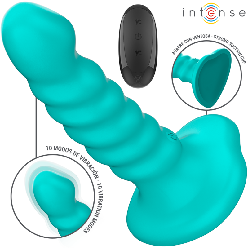 Vibratore in silicone con telecomando e 10 modalità per un piacere intenso INTENSE