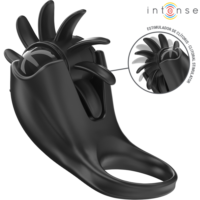INTENSE Mabel anello vibrante per pene con stimolatore clitorideo