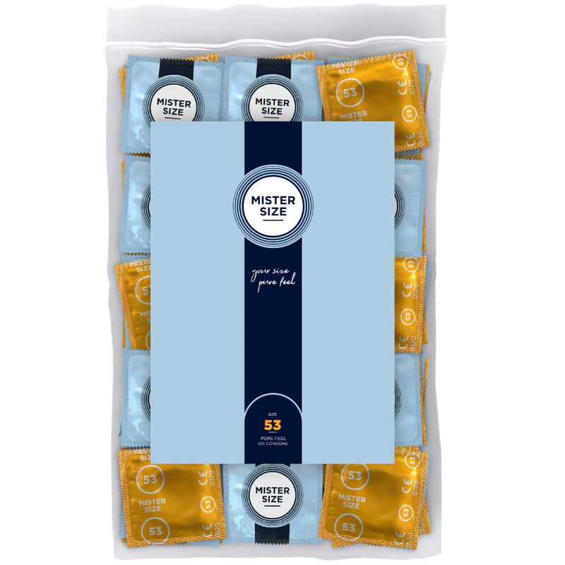Preservativi MISTER SIZE M, 53 mm, 100 pezzi