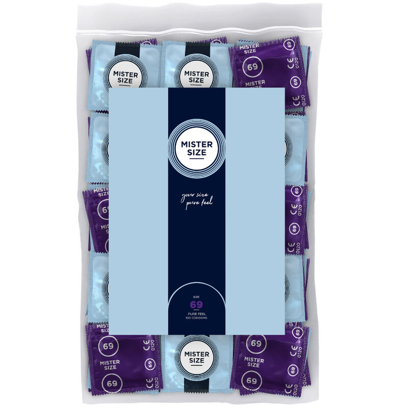 Preservativi MISTER SIZE XXXL, formato convenienza, 69 mm, 100 pezzi