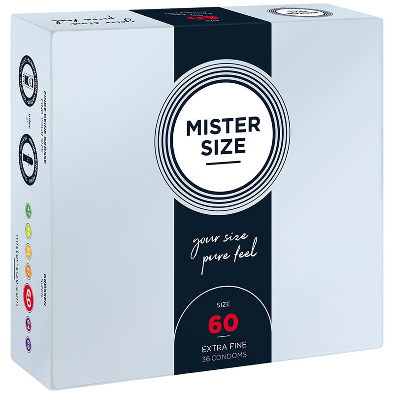 Preservativi MISTER SIZE formato convenienza, 60 mm, 36 pezzi