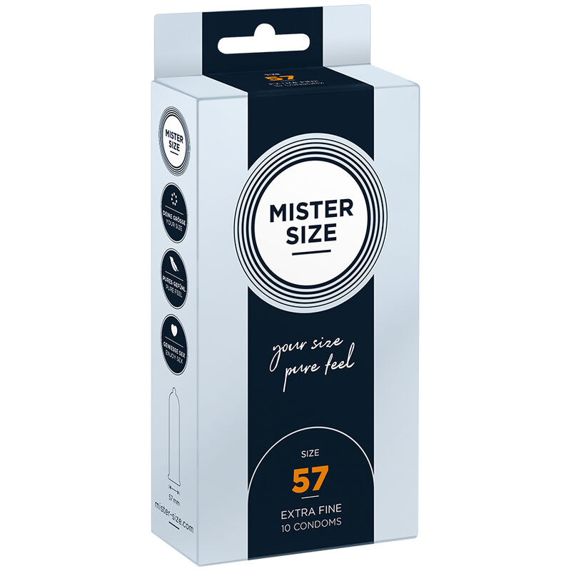 Preservativi MISTER SIZE L, 57 mm, 10 pezzi