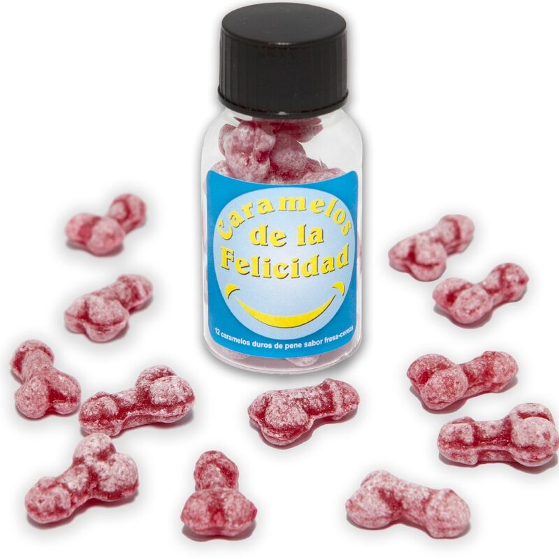 Caramelle a forma di pene Diablo Picante al gusto di fragola e ciliegia