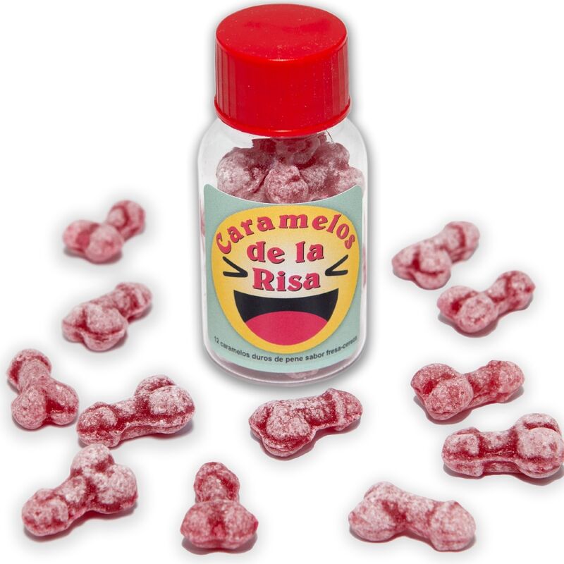 Diablo Picante: caramelle a forma di pene alla fragola e ciliegia, 12 pezzi
