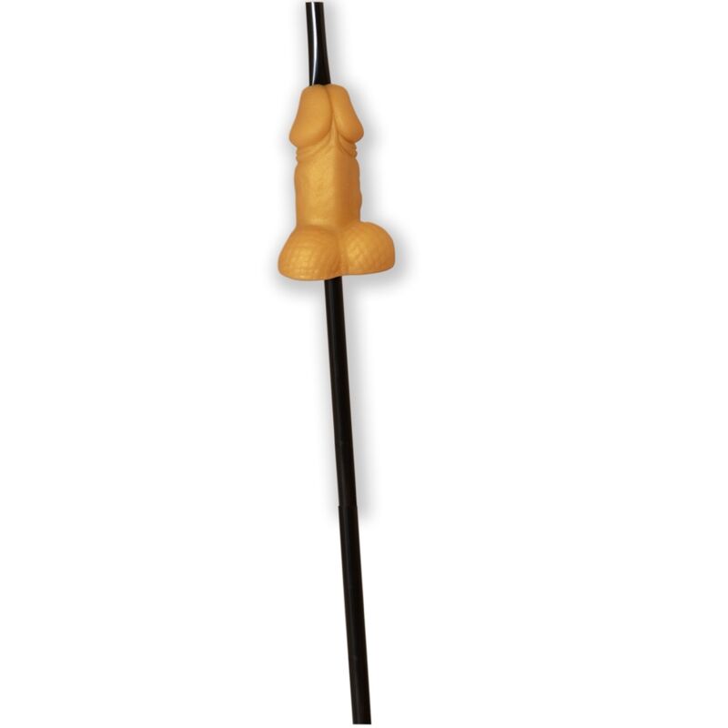 Cannuccia DIABLO PICANTE con decorazione dorata a forma di pene