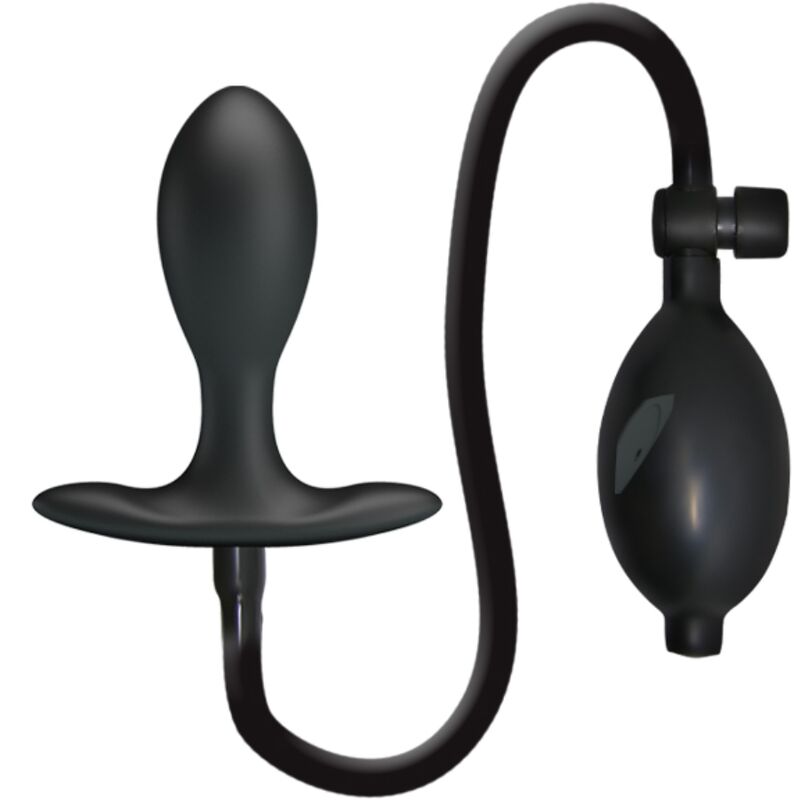 Pretty Love plug anale gonfiabile in silicone, nero