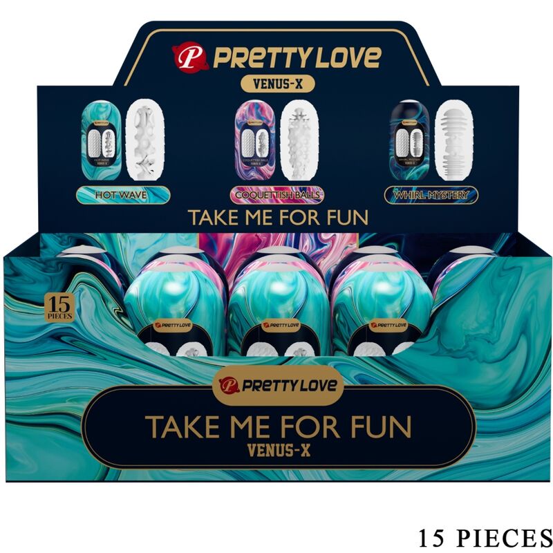 Masturbatore Pretty Love Venus X 15 con tre tunnel