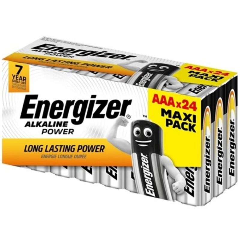 Pile AAA alcaline confezione da 24, energia duratura per i dispositivi di tutti i giorni ENERGIZER