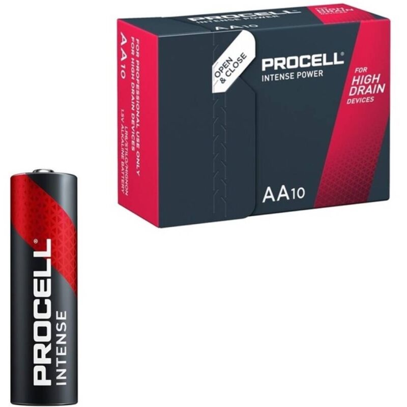Batterie alcaline PROCELL Intense Power AA, 10 pezzi