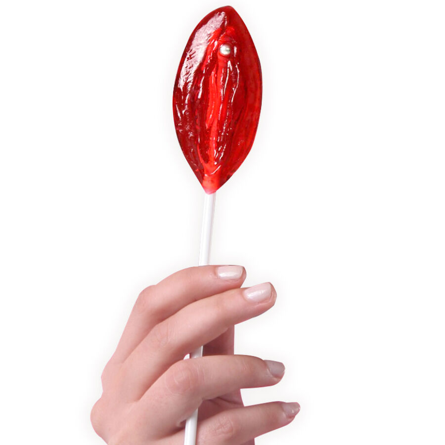 Lecca lecca alla fragola SECRETPLAY a forma di vagina