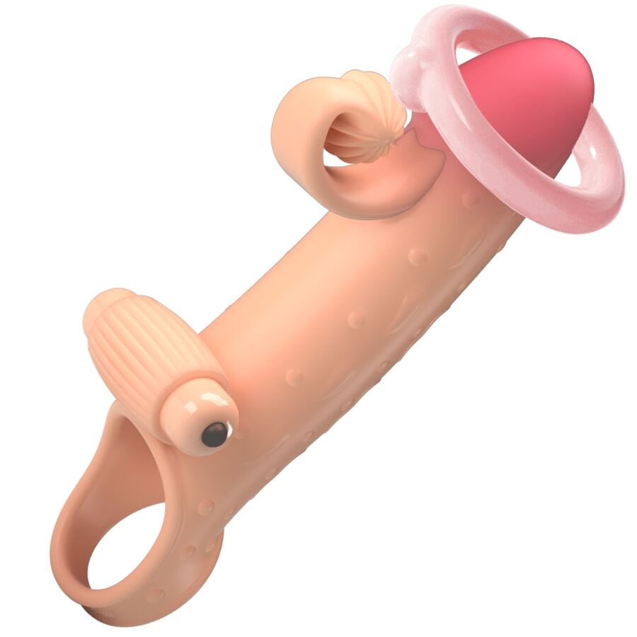 ROMANCE MC64 guaina vibrante per il pene con anello per i testicoli