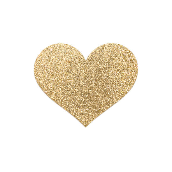 Bijoux Indiscrets Flash Golden Heart copricapezzoli dorati a cuore