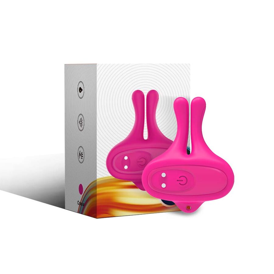 Pinze per capezzoli ARMONY con vibrazione, rosa