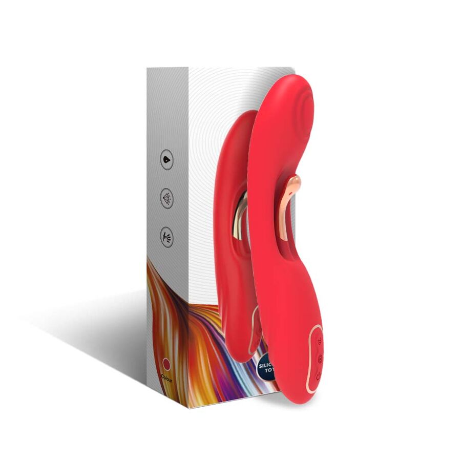 Vibratore ARMONY con lingua oscillante, rosso