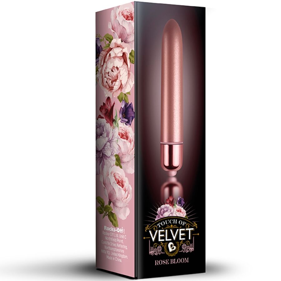 ROCKS-OFF Touch of Velvet Rose Bloom mini vibratore