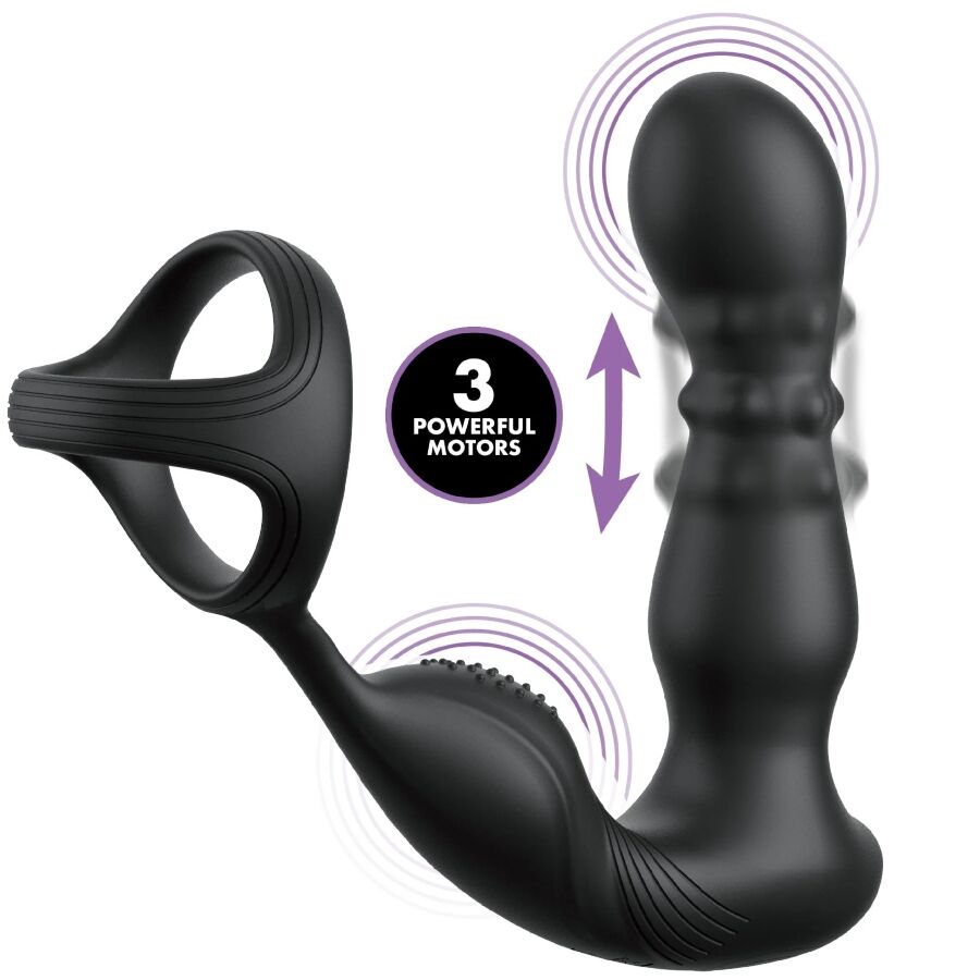 Anal Fantasy Elite Ass Gasm Slide & Glide vibratore anale con telecomando