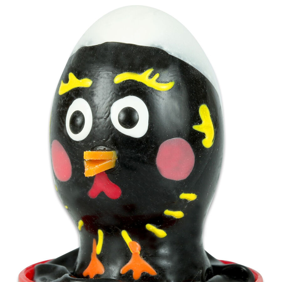 CONDOMERIE Chicken Black, preservativo dipinto a mano come divertente regalo erotico