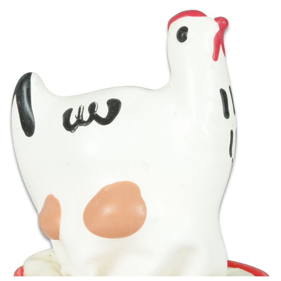 CONDOMERIE Chicken White, regalo erotico dipinto a mano