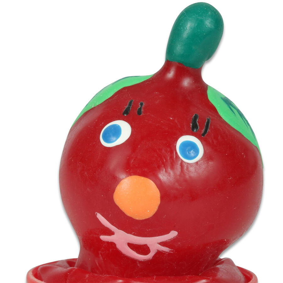 CONDOMERIE Tomato: preservativo novelty dipinto a mano