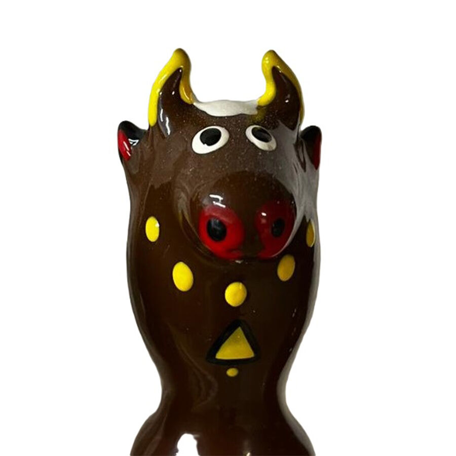 Condomerie Bull Black Model 2, regalo erotico dipinto a mano