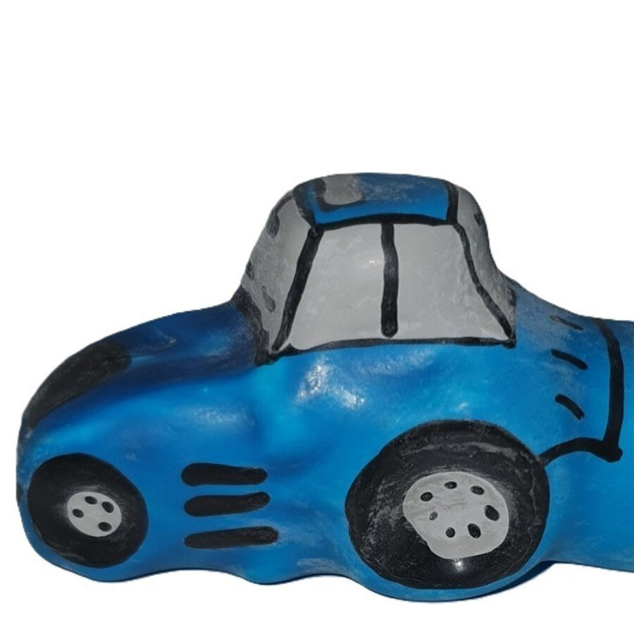CONDOMERIE preservativo novelty dipinto a mano, trattore blu XL