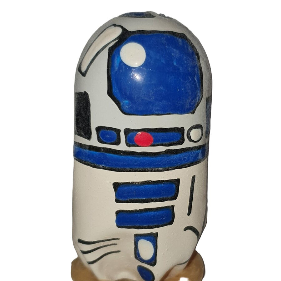 CONDOMERIE Robot XL, divertente regalo erotico dipinto a mano