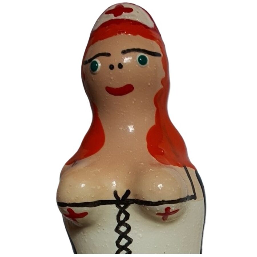 CONDOMERIE Nurse Redhead, regalo erotico dipinto a mano