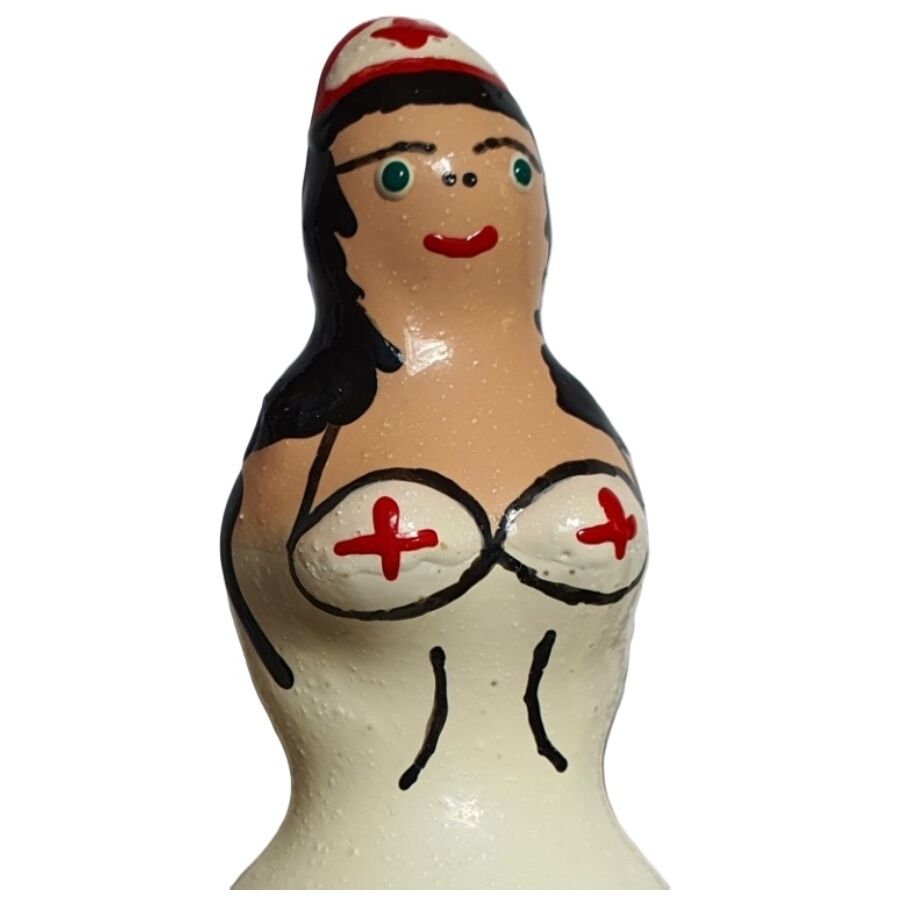 CONDOMERIE Nurse Black, preservativo novelty dipinto a mano