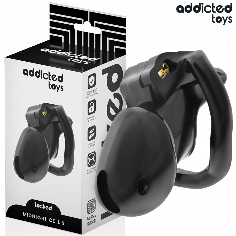 ADDICTED TOYS LOCKED Mindnight Cell gabbia per pene, taglia S