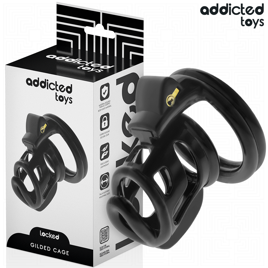 ADDICTED TOYS LOCKED Gilden Cage gabbia di castità