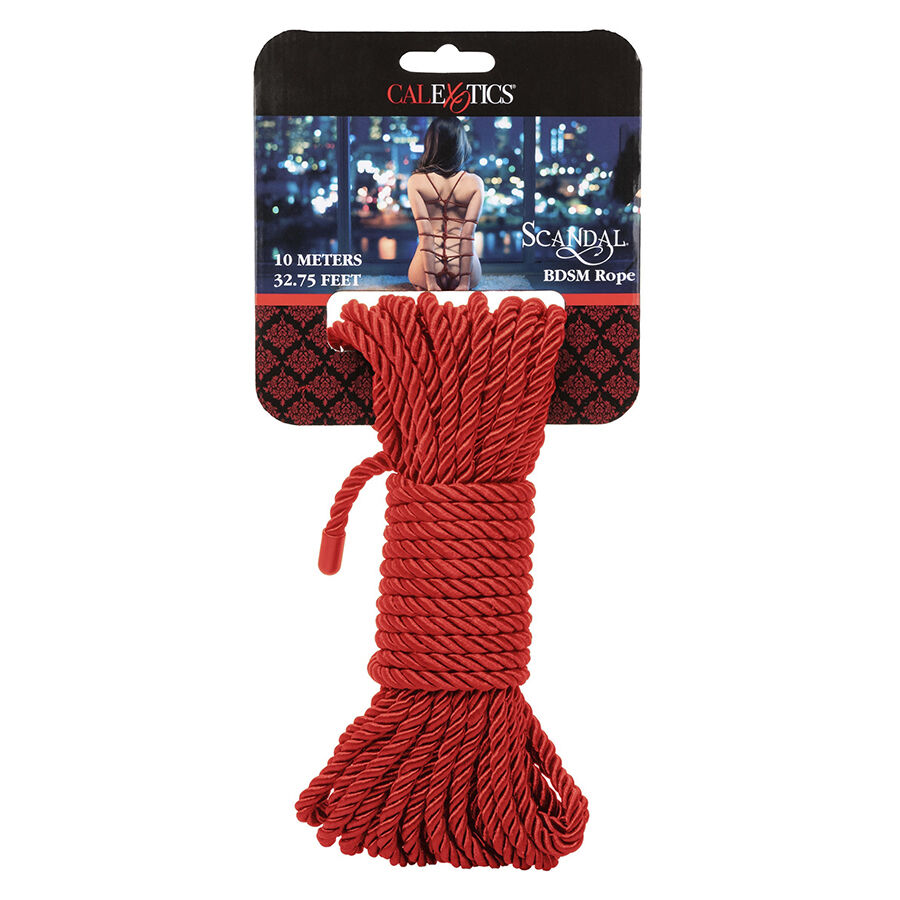 Corda per bondage CalExotics Scandal, rossa, 10 m