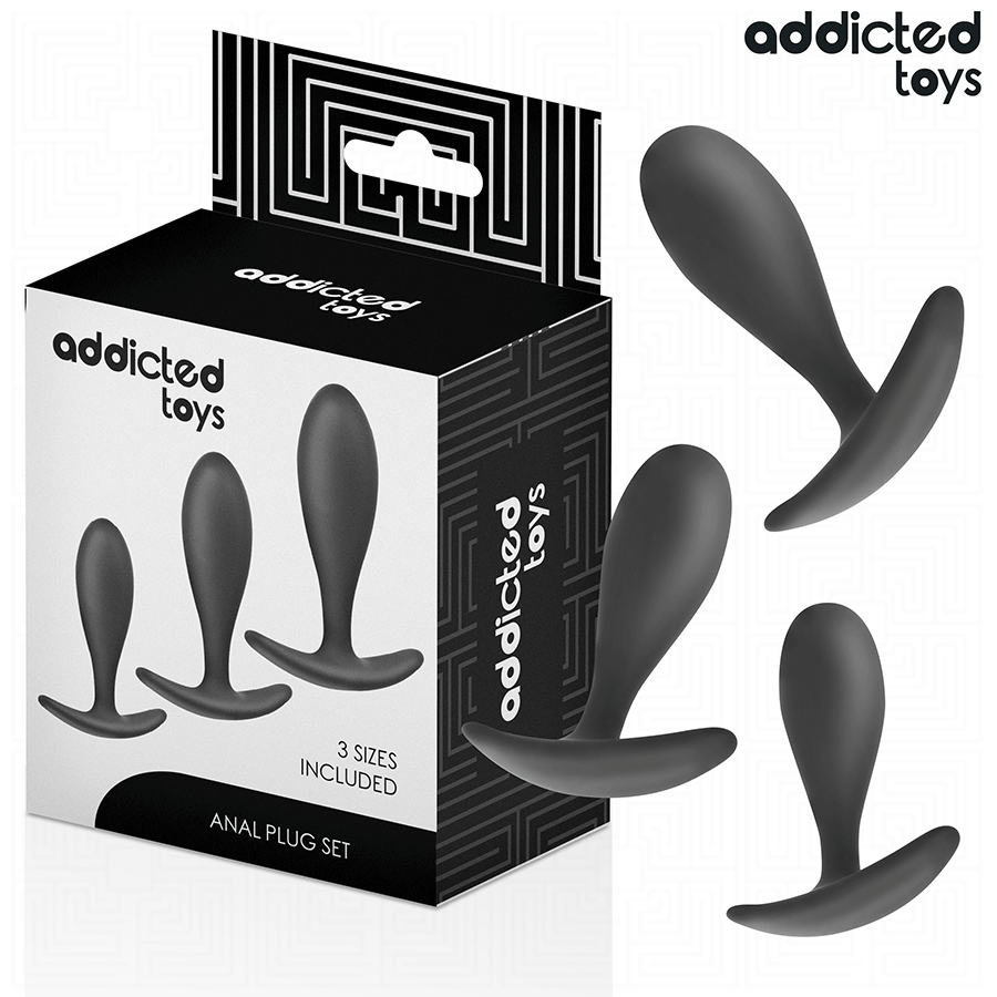 Set di plug anali ADDICTED TOYS modello 2 con 3 misure