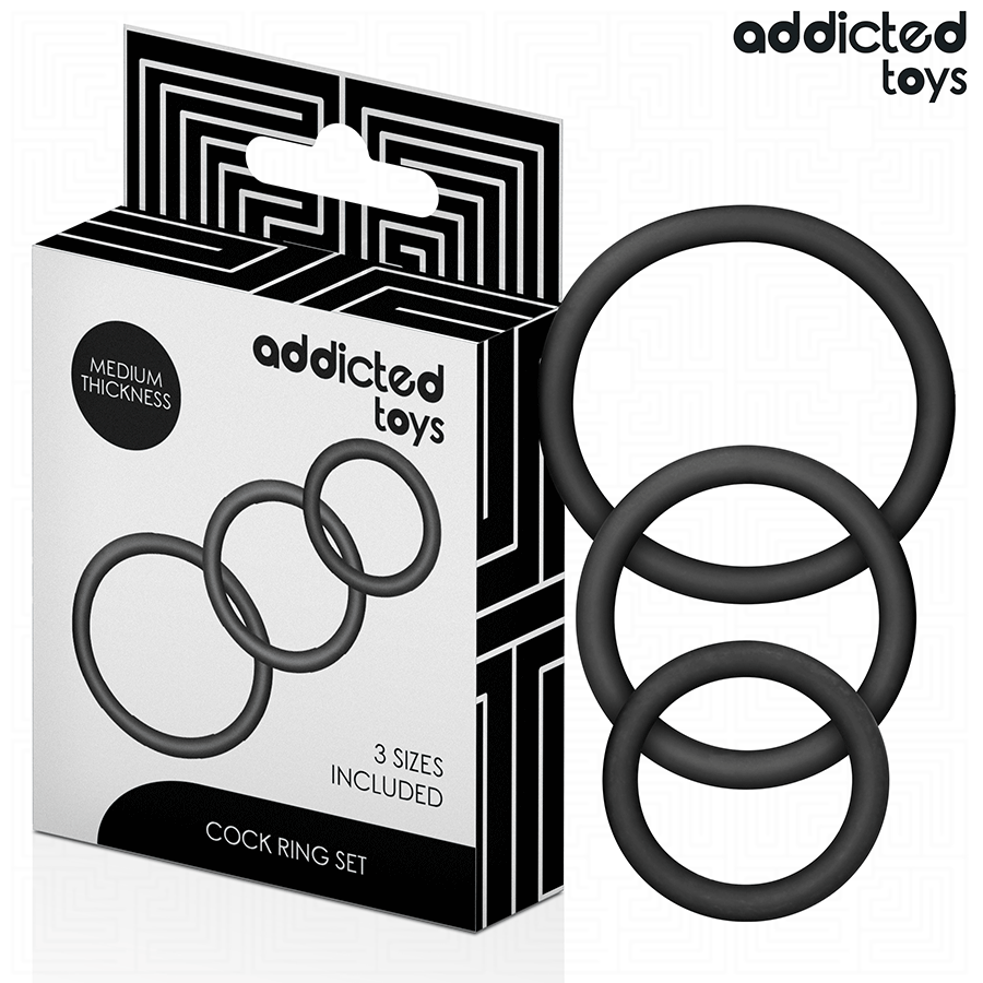 Set di anelli per pene in silicone ADDICTED TOYS Model 2