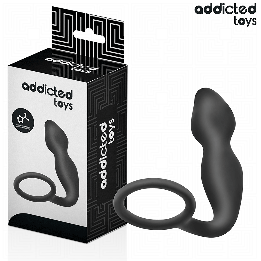 Plug anale ADDICTED TOYS con anello Model 2 in silicone